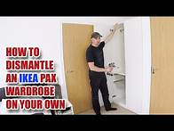 Video thumbnail for How to Dismantle an IKEA Pax Wardrobe by yourself