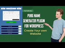 Video thumbnail for PUBG Name Generator with Stylish Symbols For Wordpress 2024😎