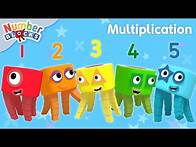 Video thumbnail for Times Tables - Multiplication for Kids Compilation - All Levels | Maths for Kids | Numberblocks