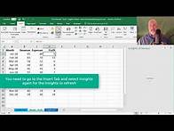 Video thumbnail for Insights in Excel - Data Analysis game changer by Chris Menard