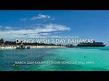 Video thumbnail for Disney Wish Example Activity Schedules