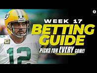 Video thumbnail for NFL Week 17 Betting Guide: EXPERT Picks for EVERY Game | CBS Sports HQ