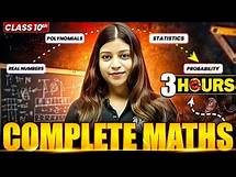 Video thumbnail for Complete MATHS In 3 Hours | All Chapters Covered | Final Revision | Class 10 ICSE Boards