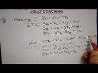 Video thumbnail for [LPP]Simplex Method With Mixed or Three Constraints in Hindi By JOLLY Coaching