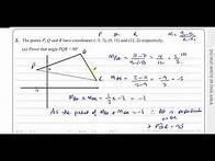 Video thumbnail for WMA11/01 (Edexcel) IAL P1 January 2023, Q2, Straight Line Graphs, Perpendicular Lines, Rectangles