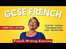 Video thumbnail for GCSE French Exercise | Free Full Live Lesson