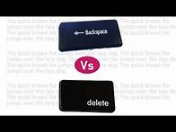 Video thumbnail for Use of Backspace and Delete Keys on Keyboard | Backspace Vs Delete