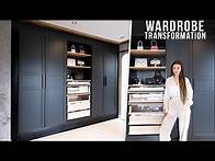 Video thumbnail for EXTREME BUILT IN WARDROBE TRANSFORMATION USING IKEA PAX!