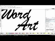 Video thumbnail for Word art using inkscape for CNC cutting