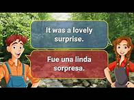 Video thumbnail for 💌 A Beautiful Day in Spanish | 87 Short Sentences with English Meaning | Learn with a Story 🐧