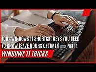 Video thumbnail for 🔥 100+ Windows 11 Shortcut Keys You NEED to Know (Save HOURS of Time!) ⌨️ PART 1