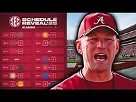 Video thumbnail for Alabama's 2025 regular season football schedule is out
