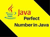 Video thumbnail for 5.15 Perfect Number in Java
