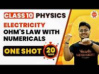 Video thumbnail for Ohm's Law Class 10 One Shot with Important Numerical | NCERT 10th Science Electricity Ch-12 Revision