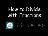 Video thumbnail for How to Divide with Fractions | Dividing with Fractions and Whole Numbers