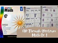 Video thumbnail for SPECTRUM MATH GRADE 1 FLIP THROUGH // 5 Minutes // Homeschool Curriculum #homeschool #learningathome