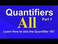 Video thumbnail for Quantifiers – A Complete Guide – English Grammar Class Video – Part 1 – How to Use ‘All’