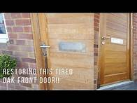 Video thumbnail for Solid Oak Front Door Restoration