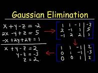 Video thumbnail for Gaussian Elimination & Row Echelon Form