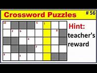 Video thumbnail for Crossword Puzzle for Beginners #56🤔 | simple puzzle questions | easy crossword puzzles for beginners