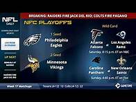 Video thumbnail for NFL Playoff Picture, Schedule, Matchups, Dates And Times For AFC And NFC In 2018