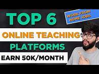 Video thumbnail for Top 6 Online Teaching Jobs from Home | How to make Money Online by Teaching?