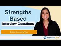 Video thumbnail for Strength based interviews and how to answer questions like a pro.