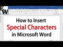 Video thumbnail for How to Insert Special Characters in Microsoft Word