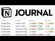 Video thumbnail for Build a Daily Journal in Notion with Me! (Step-by-step Tutorial)