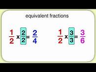 Video thumbnail for Finding Equivalent Fractions Using Multiplication