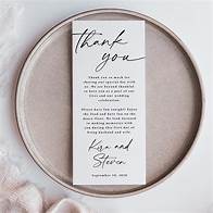 Video thumbnail for Simple Wedding Table Thank You Cards, Wedding Thank You, Thank You Place Cards, Reception, Black and White, Wedding Plate Thank You, T126 - Etsy