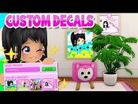 Video thumbnail for DECORATE WITH CUSTOM DECALS! *How To Upload Decals* TUTORIAL | Club Roblox