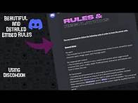 Video thumbnail for Beautiful Discord Rules 2022 [ Step by Step ] [ Template Included ]