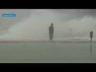 Video thumbnail for Meteorologist Mike Bettes reporting on Tropical Storm Harold from Corpus Christi, Texas