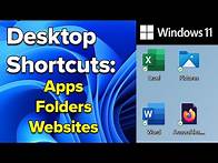 Video thumbnail for How to Create Desktop Shortcuts in Windows 11 (Quick & Easy Methods for 2024)