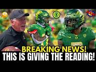 Video thumbnail for BREAKING NEWS! OREGON SURPRISES FANS WITH THIS REVELATION! NEWS OREGON DUCKS FOOTBALL