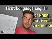Video thumbnail for iGCSE First Language English - (0500) Paper 1 - COMPLETE A* WALKTHROUGH 2020