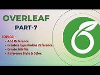 Video thumbnail for How to add reference, hyperlink, create .bib file?