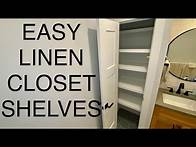 Video thumbnail for DIY Closet Shelves. Fast, Cheap and Easy!