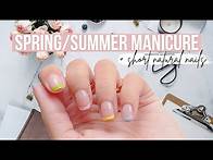 Video thumbnail for Colored French Manicure Tips | SPRING 2021 COLORFUL NAILS