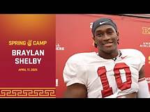Video thumbnail for USC DE Braylan Shelby | Trojan Spring Camp 4.17.25