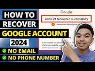 Video thumbnail for NEW! How To Recover Google Account without Phone Number and Recovery Email (2024)