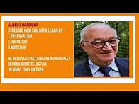 Video thumbnail for SOCIAL LEARNING THEORY BY ALBERT BANDURA
