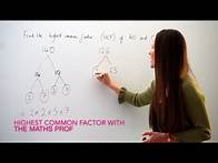 Video thumbnail for The Maths Prof: Highest Common Factor (HCF) / Greatest Common Factor (GCF) of 140 & 126