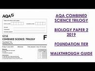 Video thumbnail for AQA Combined Science Trilogy: 2019 Biology Paper 2F Walkthrough