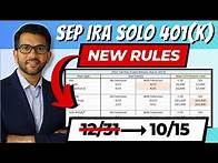 Video thumbnail for 2022/2023 NEW Retirement Contribution Deadlines