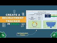 Video thumbnail for How to Create a Recruitment Tracker in Excel