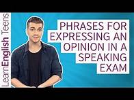 Video thumbnail for Phrases for expressing an opinion