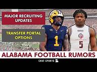 Video thumbnail for MAJOR Alabama Football Recruiting News On MULTIPLE 5-Stars + Transfer Portal Rumors