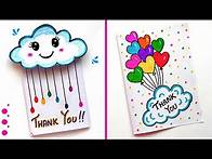 Video thumbnail for 2 Easy and Beautiful Thank You Card for Teachers | DIY Thank You card ideas | Thanks Greeting Card